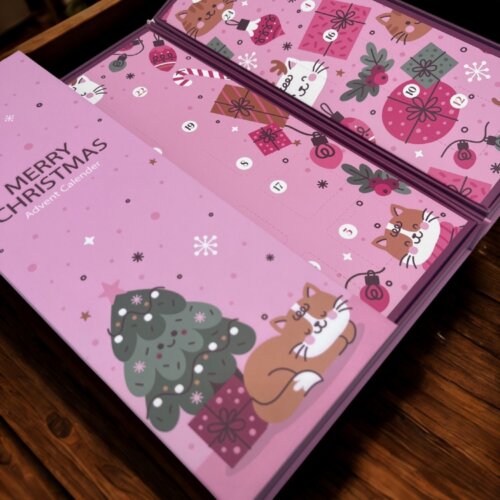 advent calendar pet food box